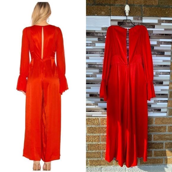 Free People Womens Not Your Baby Mixed-Media Jumpsuit size 0 - Picture 5 of 17
